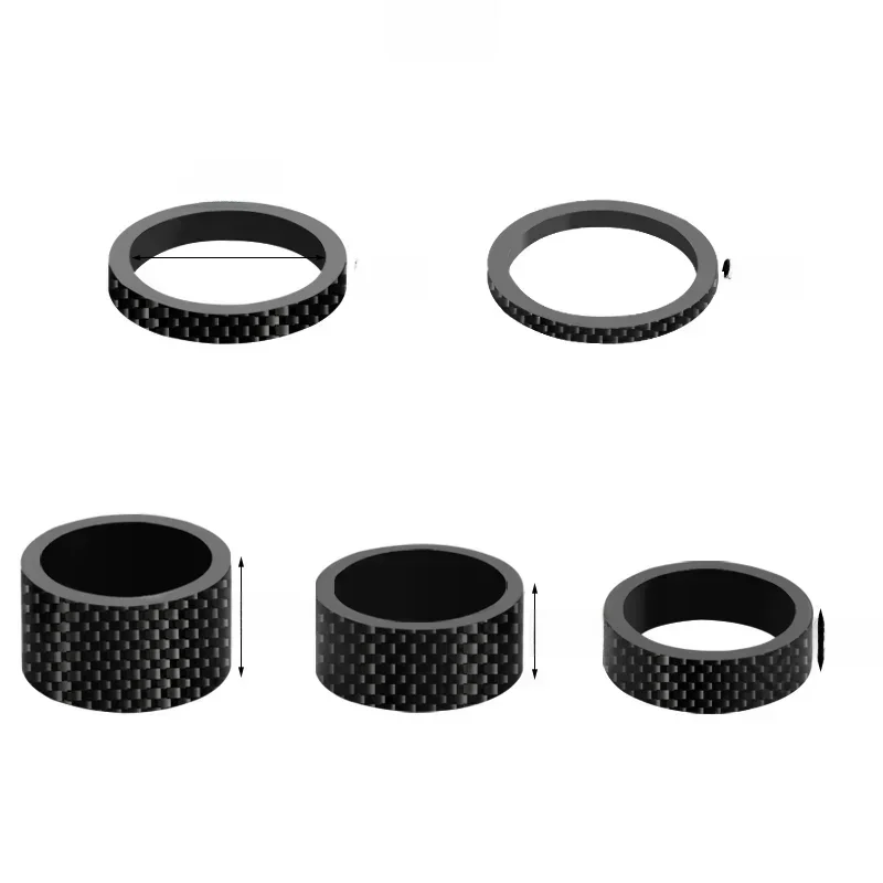 AliExpress NONE Bicycle Headset Spacer 28.6MM 1-1/8" MTB Bike Front Fork Stem Carbon Fiber Washer Ultra Light Adjustment Accessories