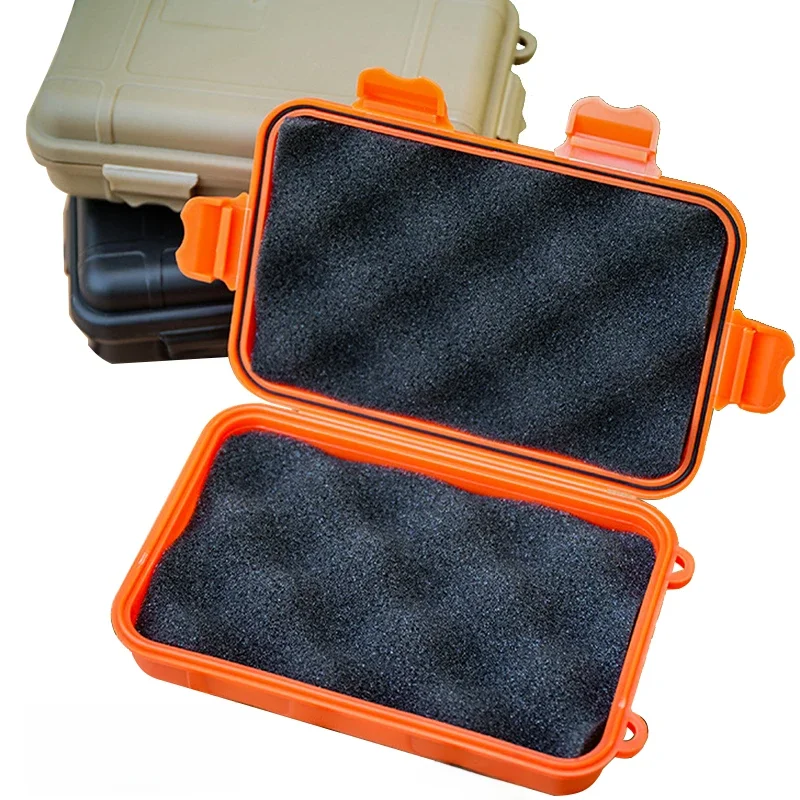 Boîte de survie scellée étanche en plastique, taille S/L/XL, conteneur de Camping, boîte de rangement de voyage en plein air, sac de matériel de pêche