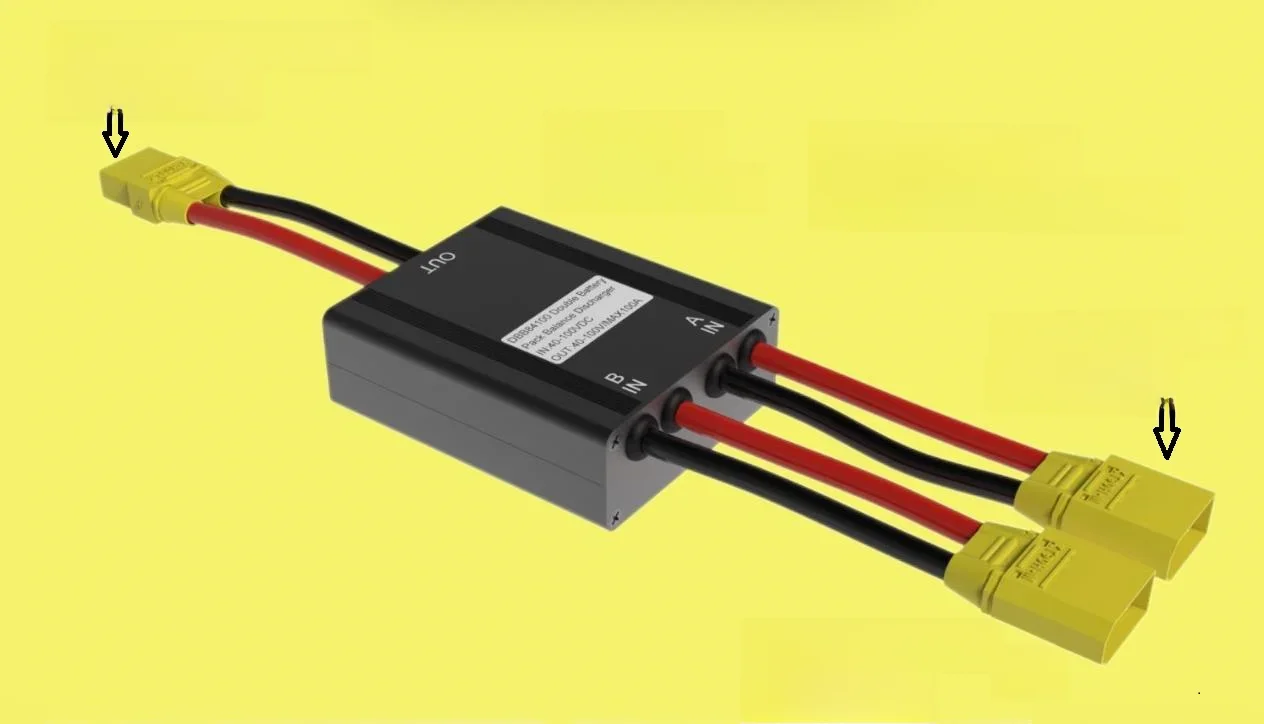 AliExpress NONE Double Battery Discharge Converter For E-bike 20A/30A/40A Dual Battery Pack Switch Balancer 24-72VDC Module Balanced Discharge