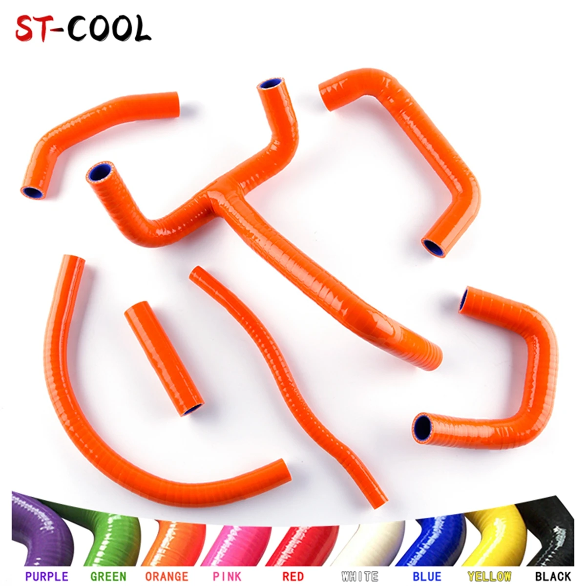 

FOR KTM 625 620 640 660 LC4 Radiator Coolant Hoses Kit Silicone Tubes Piping 7Pcs 10 Colors