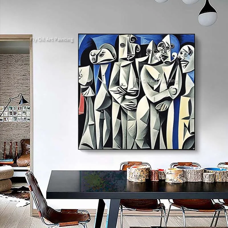 Abstract Picasso Canvas Art Modern Abstract People Oil Painting Hand Painted Wall Decor Beautiful Home Gift Abstract Art Picasso