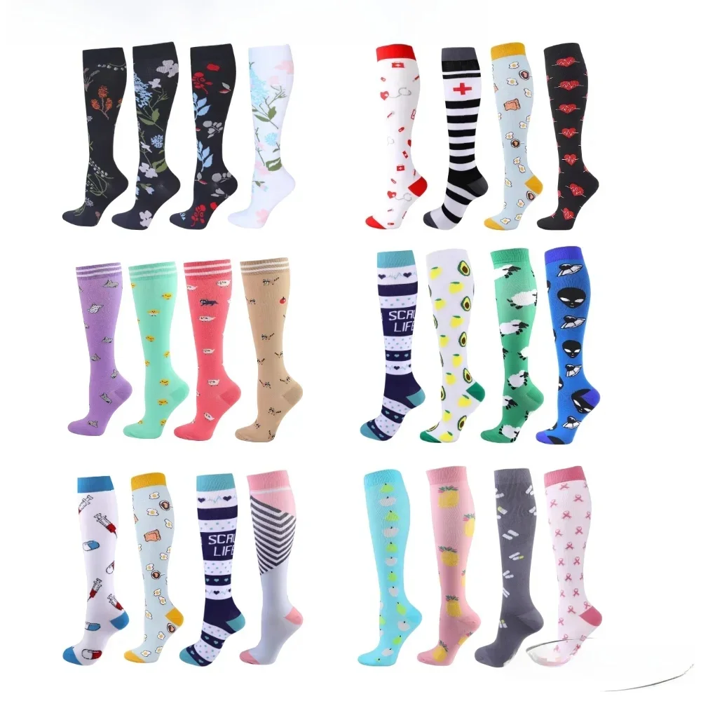 AliExpress NONE 58 Styles Compression Socks for Men and Women Medical Diabetes Varicose Veins Sports Socks for Running Cycling Travel Flight