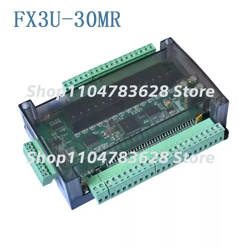NEW   FX3U-30MR ，with case,Add 485/clock /Add CNA Communication,RS-232+RS485, 38.4KBPS