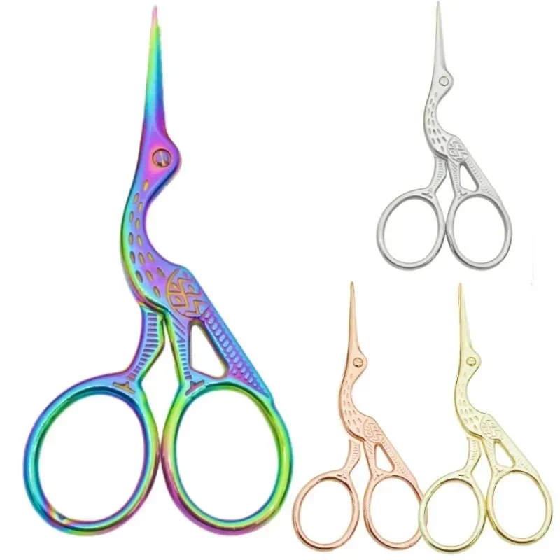 Retro Crane Mouth Cross Stitch Scissors Vintage Cute Small Sewing Scissor Thread Cutting DIY Fabric Shears Embroidery Scissors — zdjęcie 2