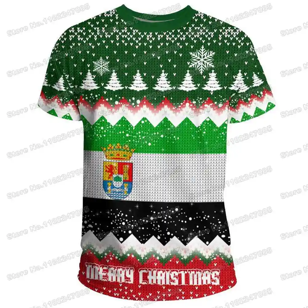 2023 Extremadura T Shirt Merry Christmas Outdoor Tech Shirts Spain fitness Clothing Training Tops MTB Cycling Jersey Running