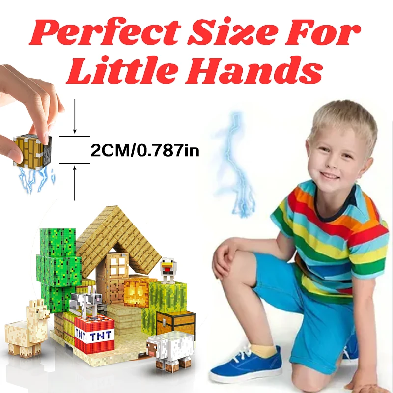 Moje magnetyczne klocki konstrukcyjne 3D, seria Desert, magnetyczne klocki konstrukcyjne DIY dla dzieci, prezenty dla dzieci