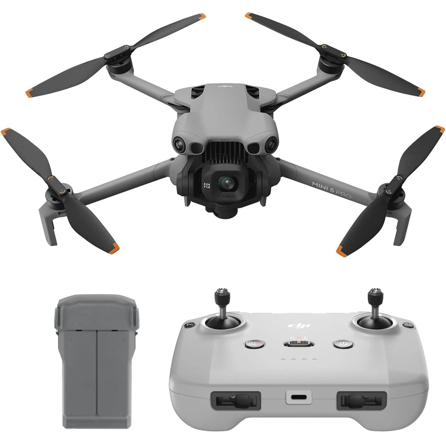 DJI Mini 5 Pro 4K Drone+Mini 5 Pro Intelligent Flight Battery Bundle, 1-Inch CMOS Camera, Omnidirectional Obstacle Sensing, Under 249g