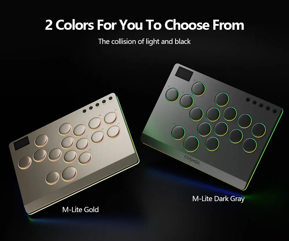 Haute42 Aluminiumlegierung Hitbox Hebellos-Arcade-Stick Kampfspiel Hitbox Controller für PC/PS4/PS5 Joystick Arcade-Controller – Detail 13