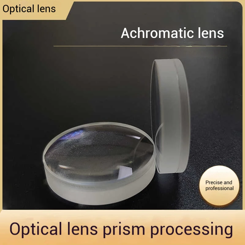 Achromatic Lens Made of Optical Glass with Anti-Reflection Coating, Used for Endoscopes, Collimating and Focusing Convex Lenses