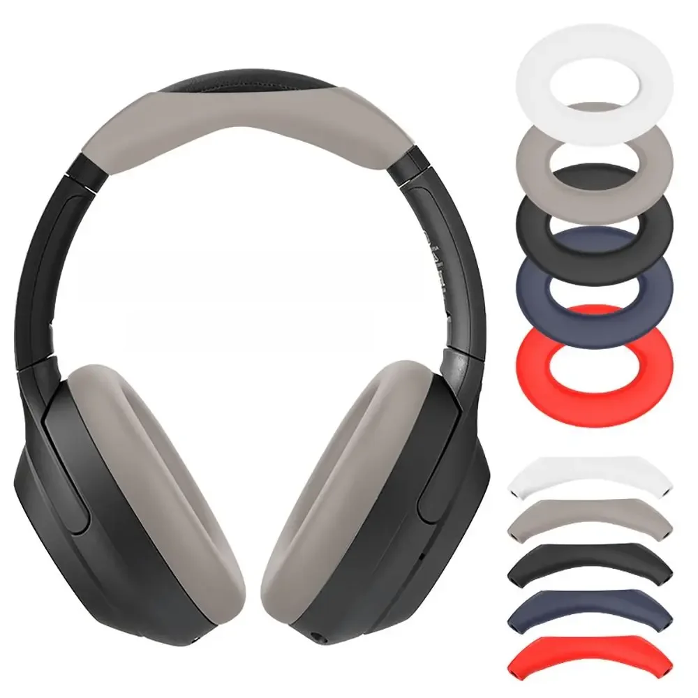 Headset Zubehör Kopfhörer Ohr polster Abdeckung stoß feste Silikon Kopfs trahl Schutzhülle Anti-Staub weich für Sony WH-1000XM4