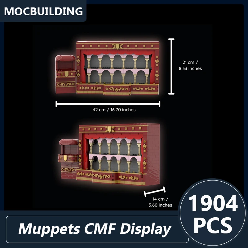 Muppets CMF Display Stand Moc Building Blocks Diy Assembled Bricks Collection Educational Creative Collection Toys Gifts 1904PCS