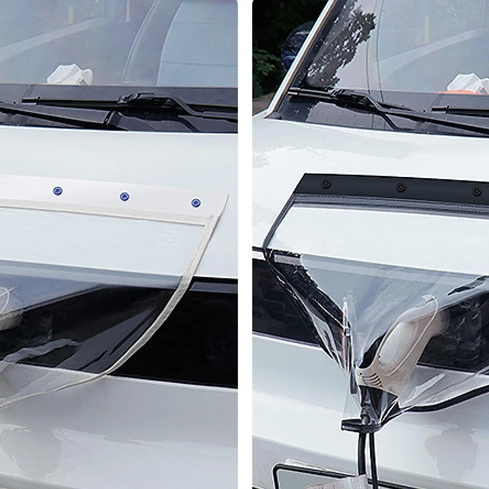 

Blocks Rain/Snow, Firm Sticker Seal, Tear-Abrasion Resistant Adsorption Plug Cloth Universal PVC Portable EV Charger Port Cover