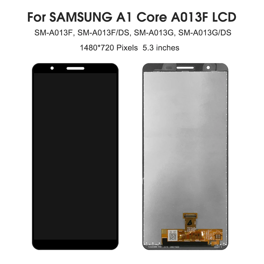 A013 For Samsung 5.3\'\'For A01 Core A013F A013F/DS A013G A013M LCD Display Touch Screen Digitizer Assembly Replacement