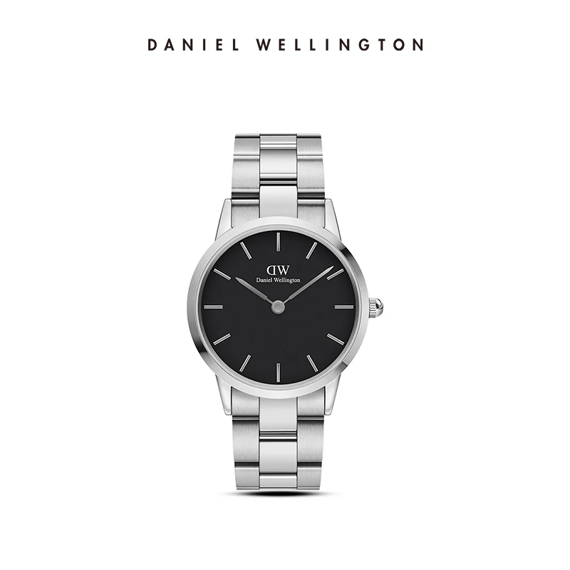 

Daniel Wellington Iconic Link 36mm Silver Stainless Steel Luxury Quartz Watch for Men Classic Minimalist Waterproof Wristwatch