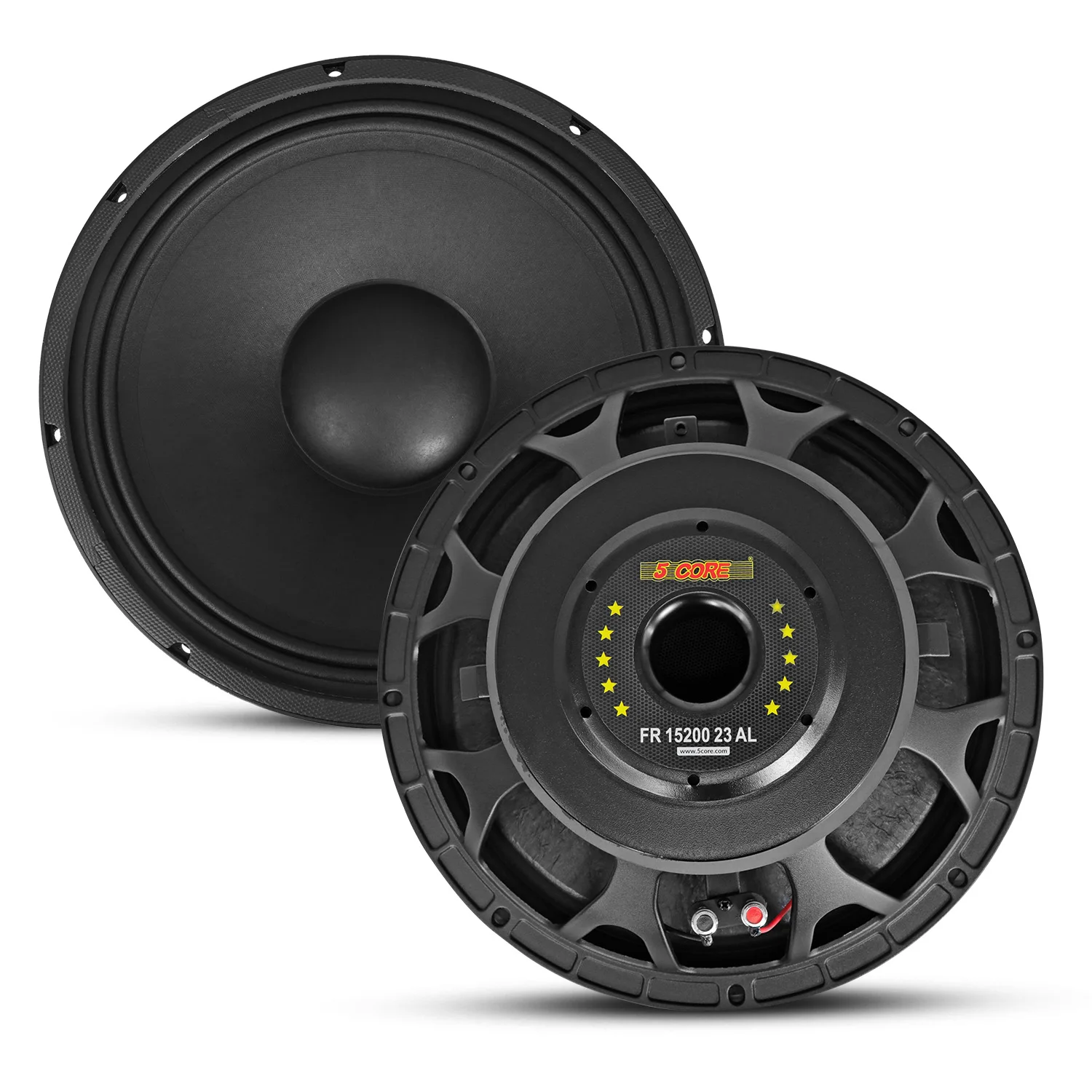 

5 Core 15 Inch Speaker 2000W Peak 8 Ohm Aluminum Frame Replacement DJ Sub Woofer FR 15200 23 AL