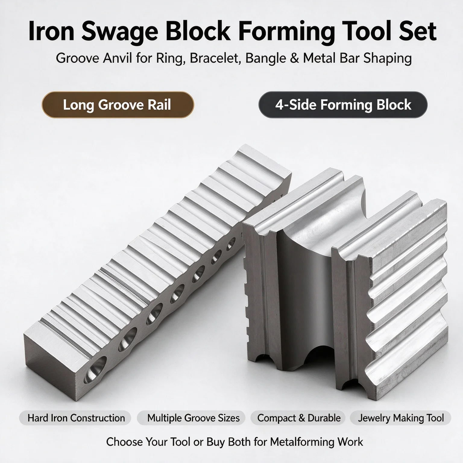 Swage Block Channel Jewelry Making Block Semicircular Groove for DIY Bracelet Rings Casting Block Making Silversmith Hand Tool