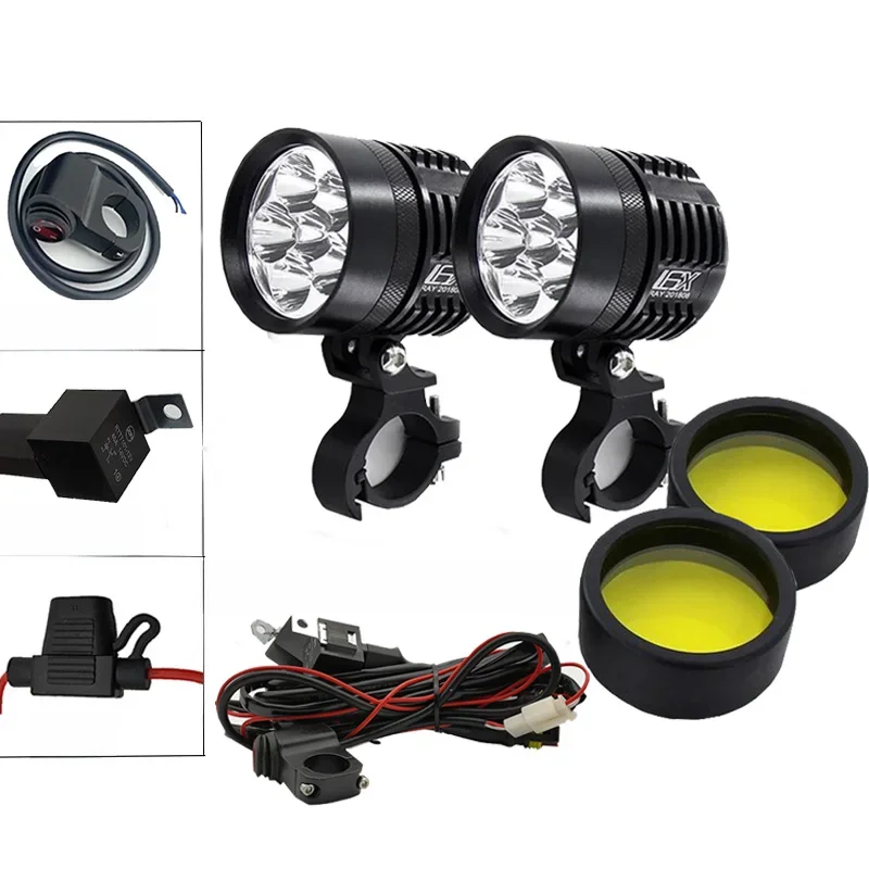 Motorfiets Mistlampen 12000LM Voor BMW Motorfiets LED Extra Mistlamp Rijden Lamp Voor BMW R1200GS/ADV K1600 R1200GS R1100GS - afbeelding 2