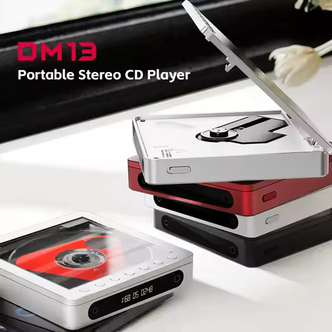 FiiO DM13 Multifunctional Portable Stereo CD Player with Long-Lasting Battery, Supports USB Ripping, Optical/coaxial/3.5mm/4.4mm