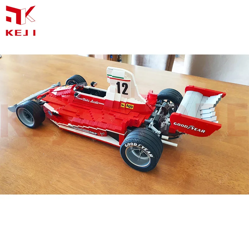 KEJI MOC-12763 312T 1:8 Formula 1 F1 Model With Sticker Model Building Blocks Bricks Kit DIY Toys Christmas Gift