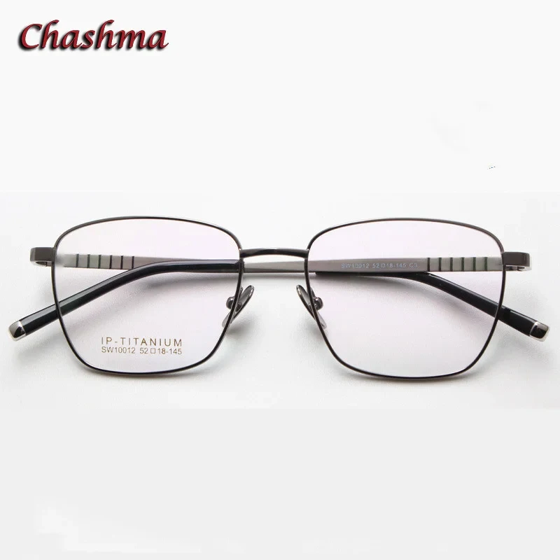Chashma Prescription Glasses Men Optical Square Fashion Spectacles High End Flexible Pure Titanium Women Eyeglasses Frames