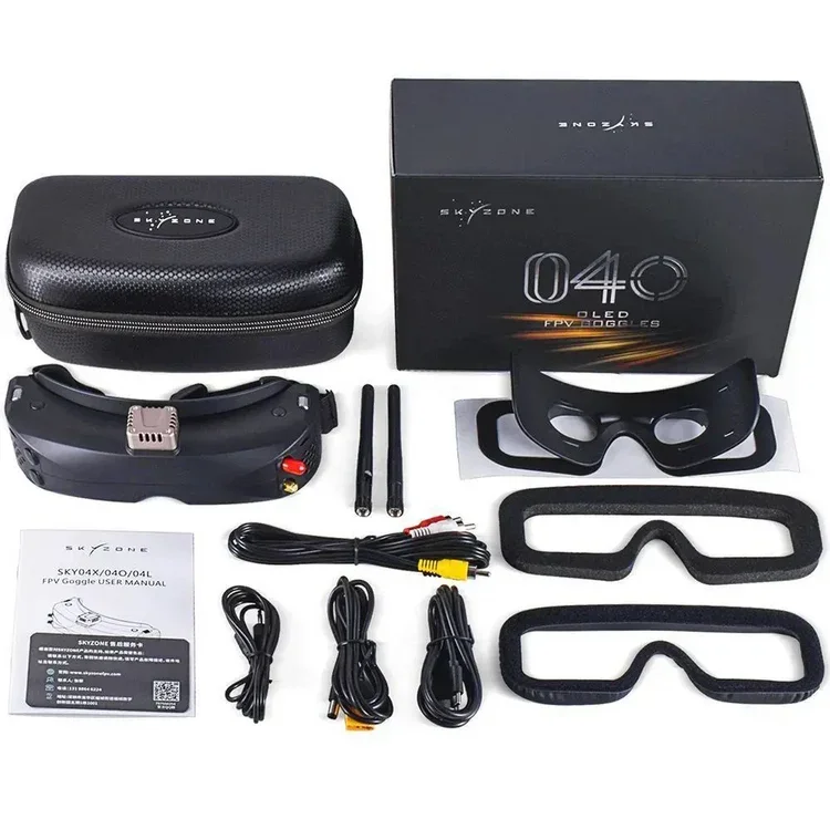 Skyzone SKY04O PRO FPV goggles 1280x720 OLED 5.8Ghz 48CH 720P 60FPS Steadyview DVR Head Tracker for RC car Drone Airplane plane thumbnail 5