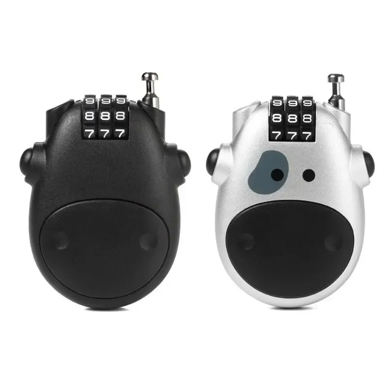 AliExpress NONE Bicycle Steel Cable Code Lock Suitcase Car Sled Telescopic Wire Rope Lock Bicycle Helmet High-precision Code Wheel Password Lock