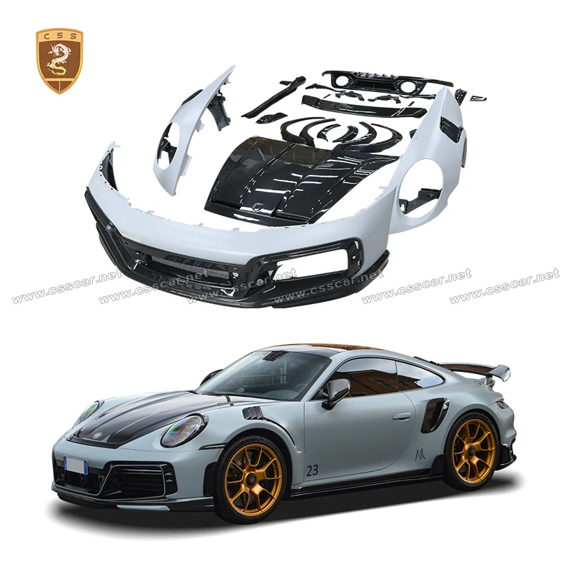 Upgrade Tech Style Car Widen Wheel Arches Wing Expander Arch Eyebrow For Porsche 992 Turbos Engine Bonnet Hood Rear Fender Vent