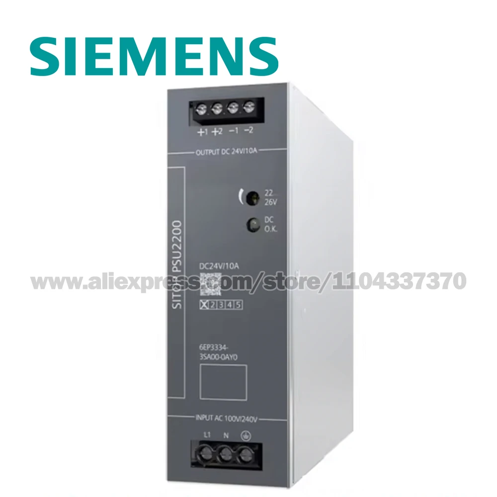 SIEMENS SITOP PSU2200 STABILISIERTE STROMVERSORGUNG PSU2200 EINGANG: 100-240 V AC-Ausgang: 24 V DC/10 A 6EP3334-3SA00-0AY0 6EP33343SA000AY0