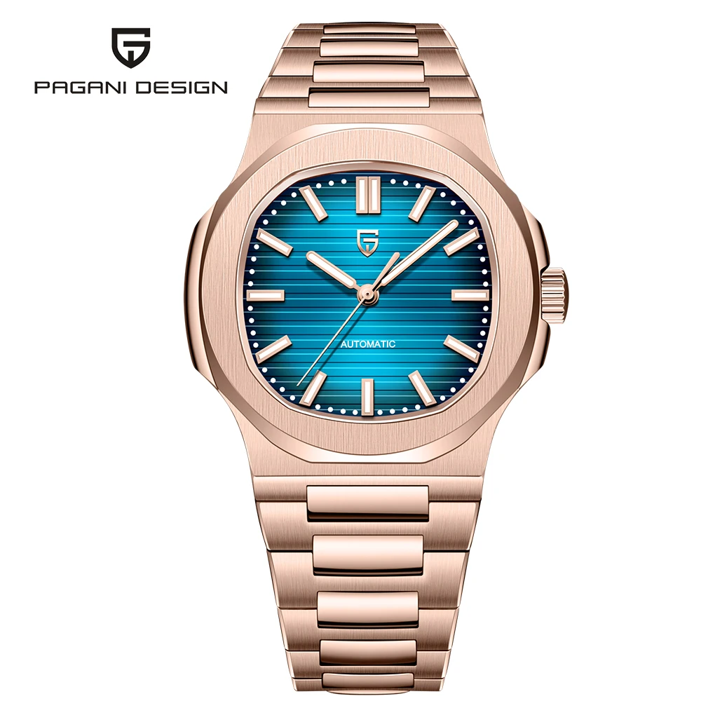 2026 Nieuwe PAGANI DESIGN Gouden Luxe Herenhorloge ST6 Automatisch Herenhorloge Mechanisch Horloge Luminescerend AR Saffier EU Verzending