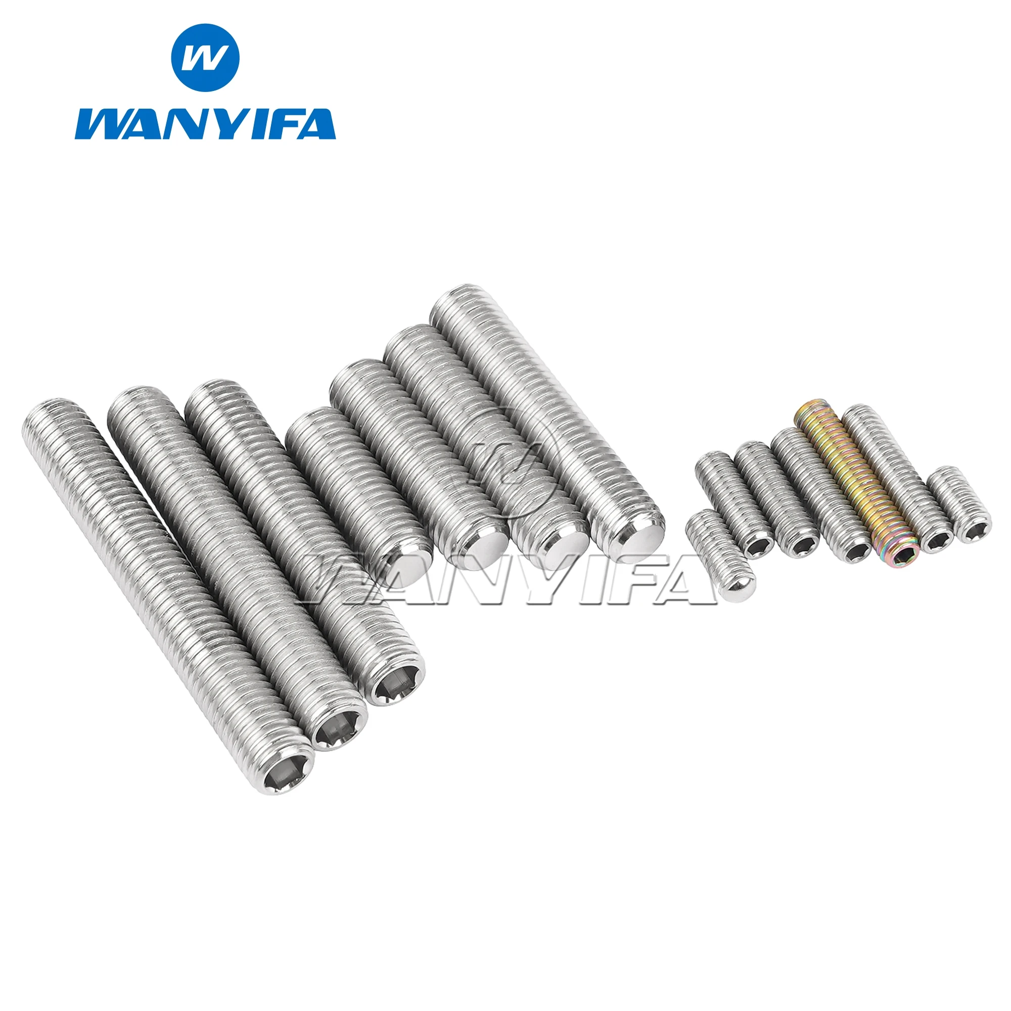 Wanyifa M4/M7 Titanium Allen Head Hex Hexagonal Socket Jack Grub Cup Point Set Screw for Bicycle Motorcycle