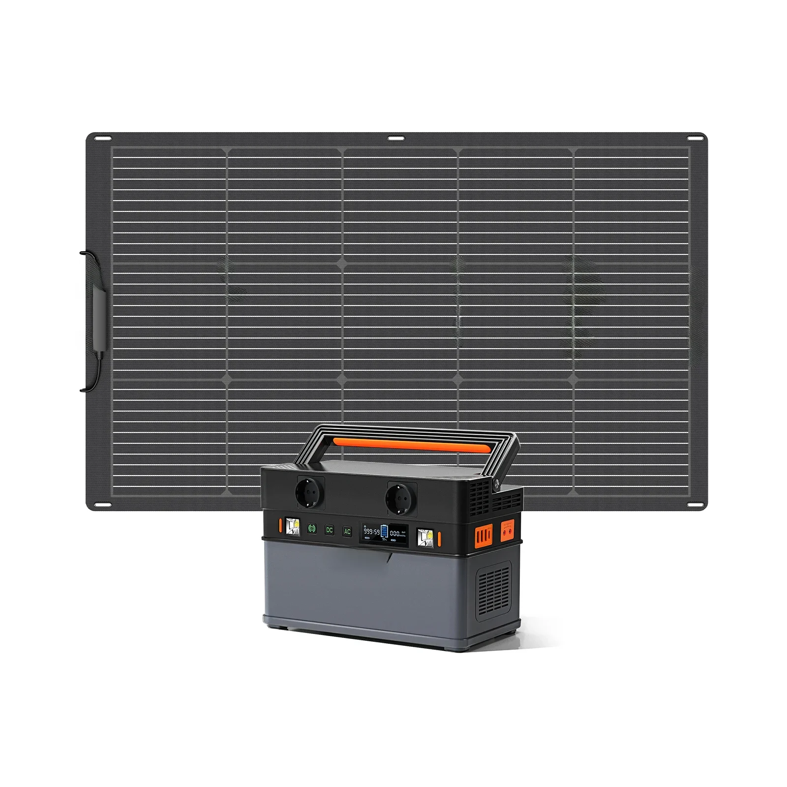 All powers flexibles Solarpanel-Kit 100-W-Photovoltaik-Modul mit Wechselrichter-Generator