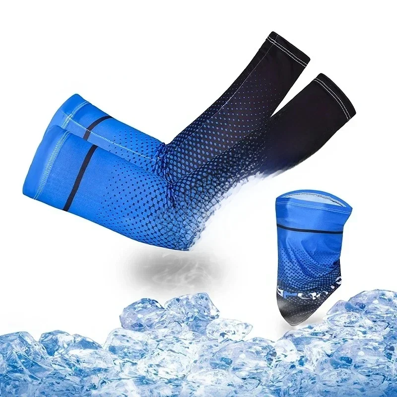 AliExpress Cool Arm Sleeve Cover for Men Women Sun Protection Ice Sleeve Sunscreen Arm Guard for Basketball Running Cycling Bodybuilding