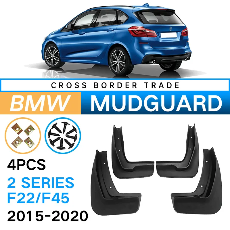 4pcs For BMW 2 Series F45 F46 Gran Active Tourer 2014 2015 2016 2017 2018 2019 2020 Mudflaps splash Guards Mudguards Mud Flaps