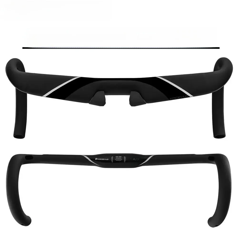 AliExpress NONE T1000 Full Carbon Fiber Road Bike Handlebar Sports Bicycle Handlebars Aero Drop Bar Road Bike Parts 31.8 x 360/380/400/420/440mm