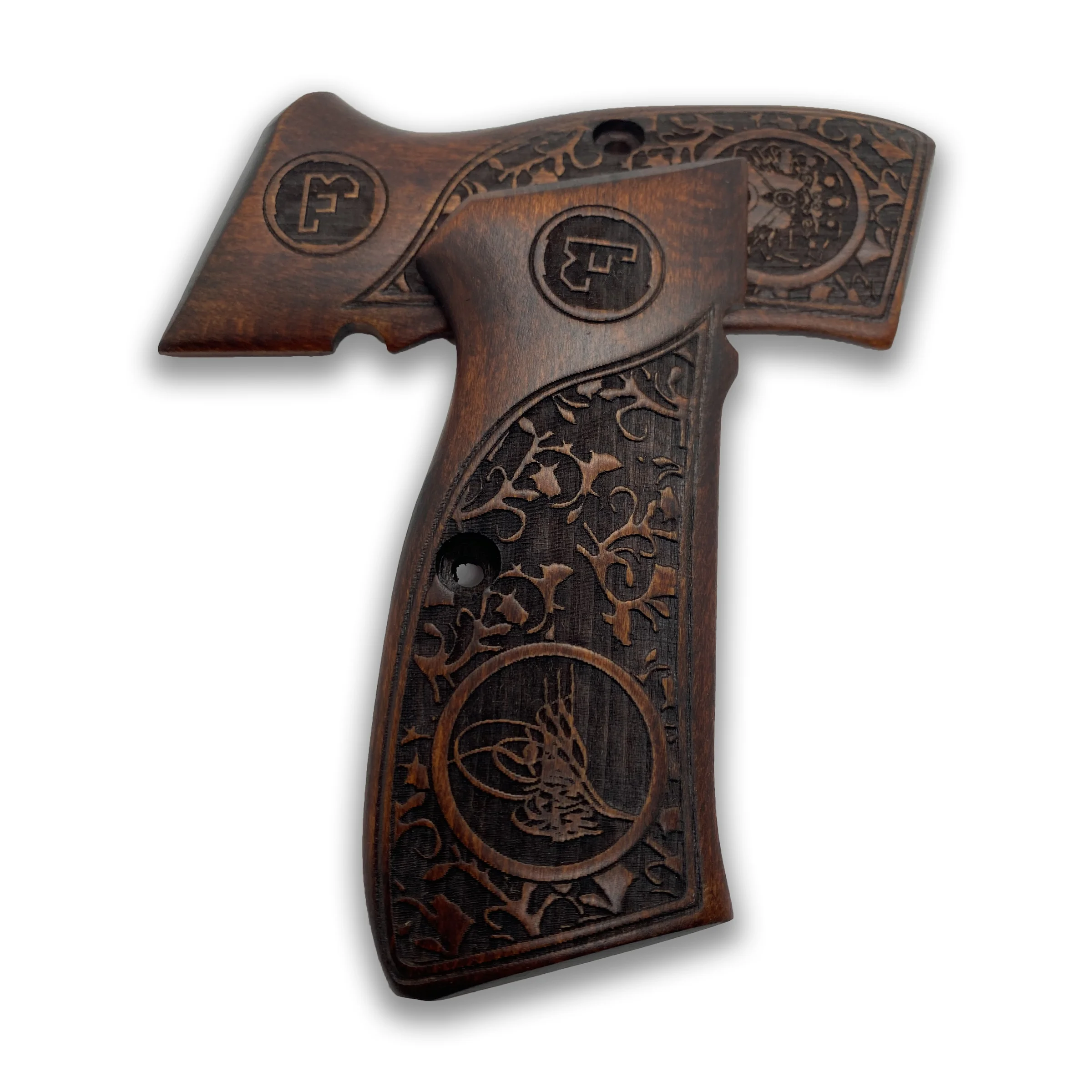 CZ-75 kustom laser cut walnut kayu kopling Aksesori pistol berburu pegangan pistol