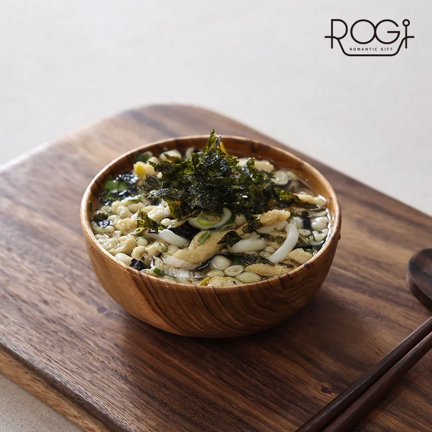 Logi Teak Korean Wooden Rice Bowl