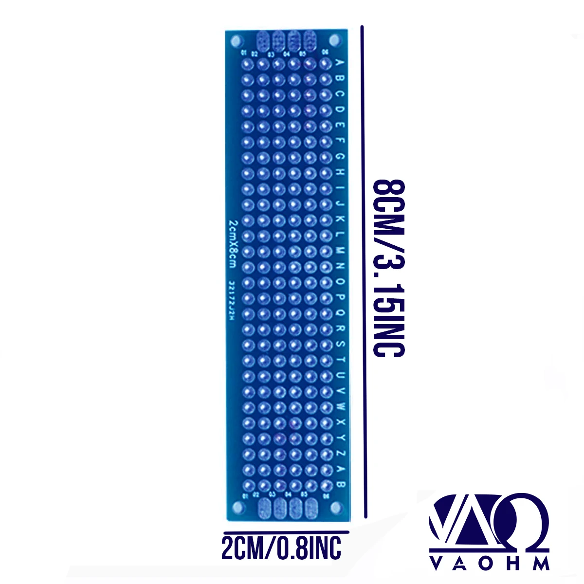 5PCS 2*8cm Prototype PCB Double Sided FR4