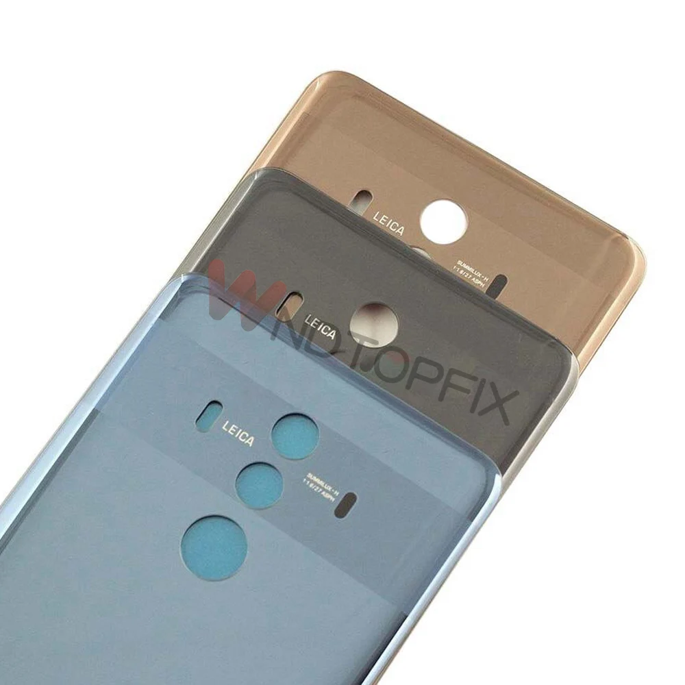 Back Glass For Huawei Mate 10 Pro Battery Cover Replace For Huawei Mate 10 Back Door Rear Housing Cover Case +Adhesive Sticker