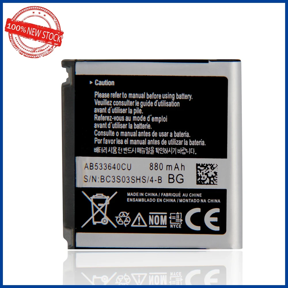 Original AB533640CC AB533640CU Battery For Samsung S6888 S3710 S3600 GT-S3600i S3930C S3601 S5520 S569 F338 Replacement Batteria