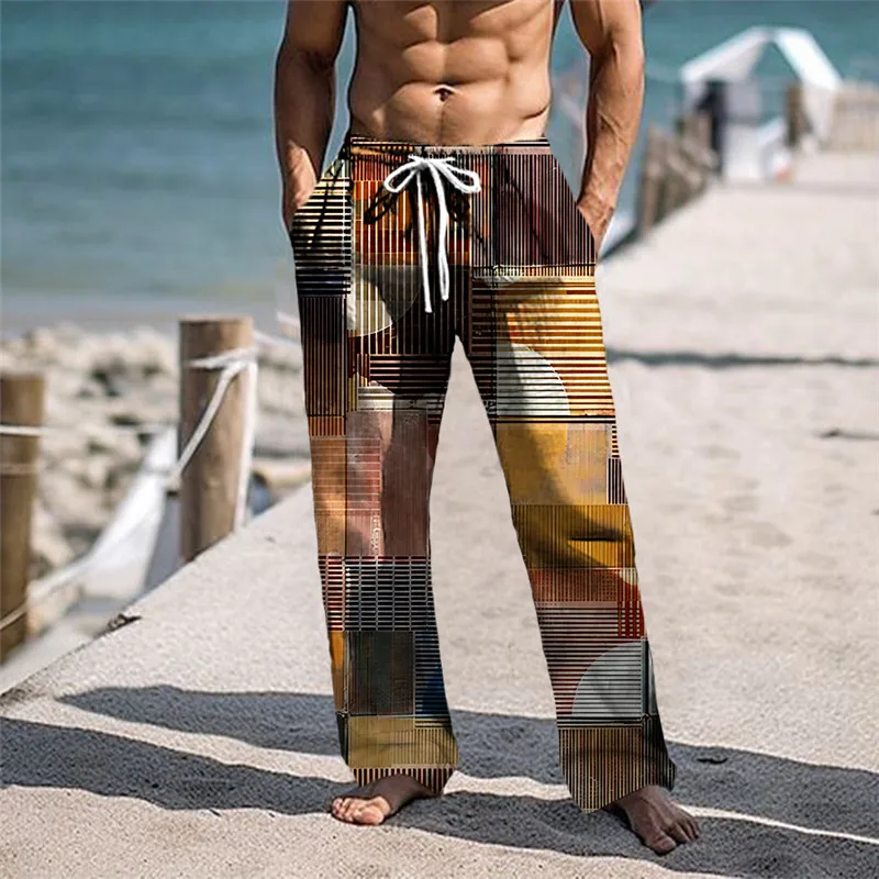 Casual slim Men's autumn New style, Loose linen pants, Comfortable and breathable, Summer beach Entertainment Men's Pantsmature