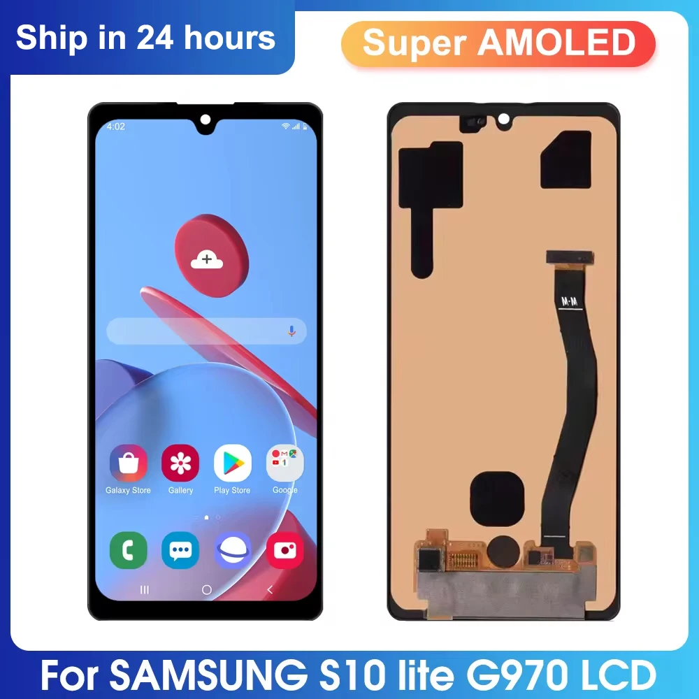 OLED TFT S10Lite Screen For Samsung Galaxy S10 Lite G770F G770F/DS LCD Display Touch Screen Replacement Digitizer Assembly+Frame