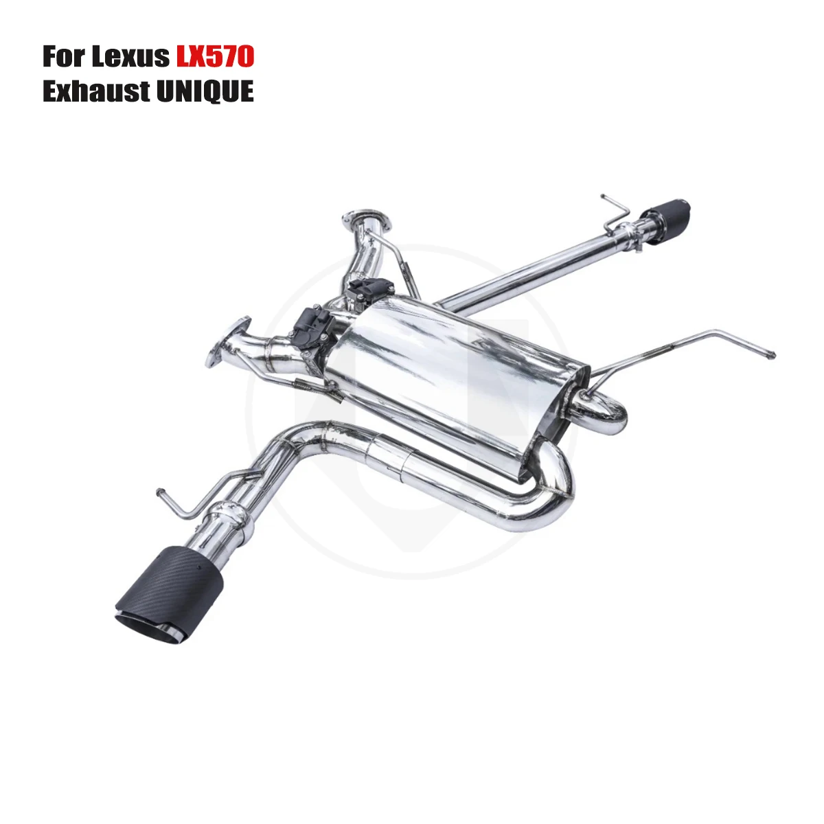 

UNIQUE For Lexus LX570 performance valve exhaust system ss304 exhaust muffler