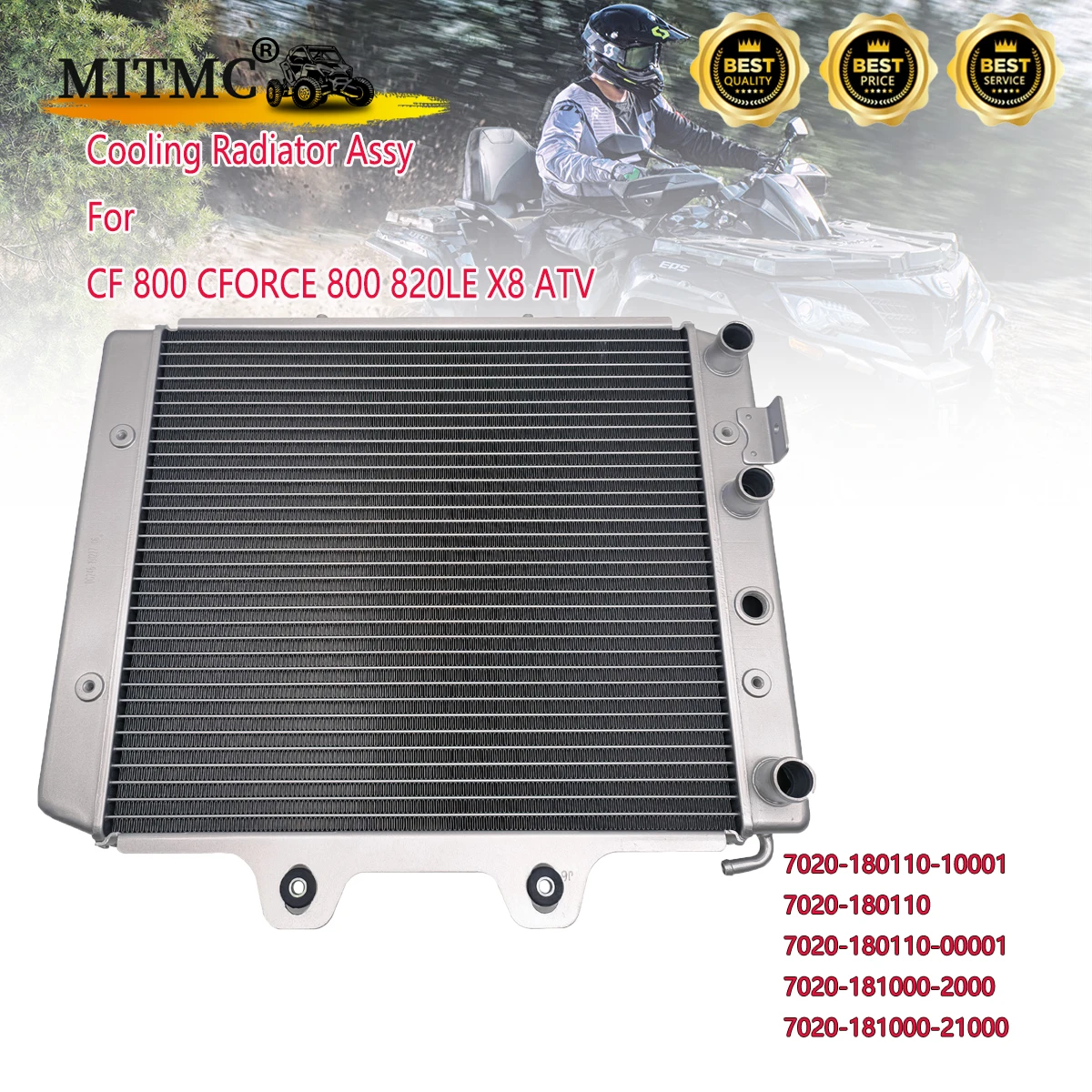 Cooling Radiator Assy For CF 800 CFORCE 800 820LE X8 ATV 7020-180110-10001 7020-180110 7020-180110-00001 7020-181000-21000