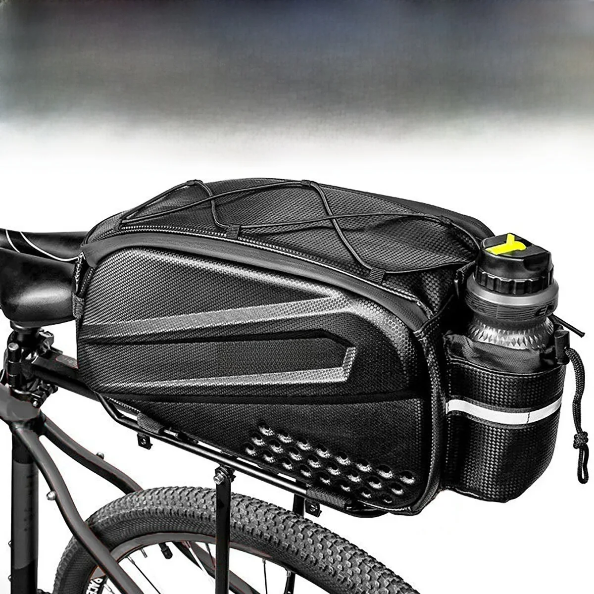 AliExpress NONE Large-capacity hard-shell rear camel bag for bicycles, waterproof rear seat shelf bag for cycling