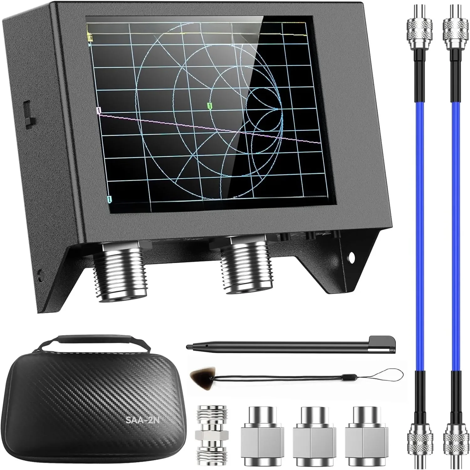 Nanovna SAA-2N VNA Antenne Analyzer 50 KHz -3 GHz Vector Netwerk Analyzer 4 "inch LCD, HF VHF UHF Meten S Parameters - afbeelding 2