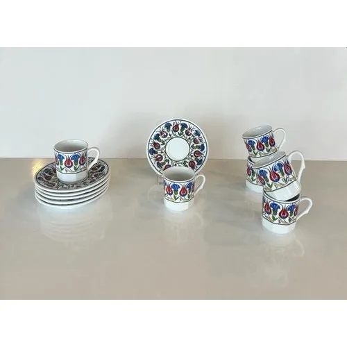 Turkish Coffee Cup Set 12 Piece 6 Person Cups drinkware Coffee cups tazas de cafรฉ