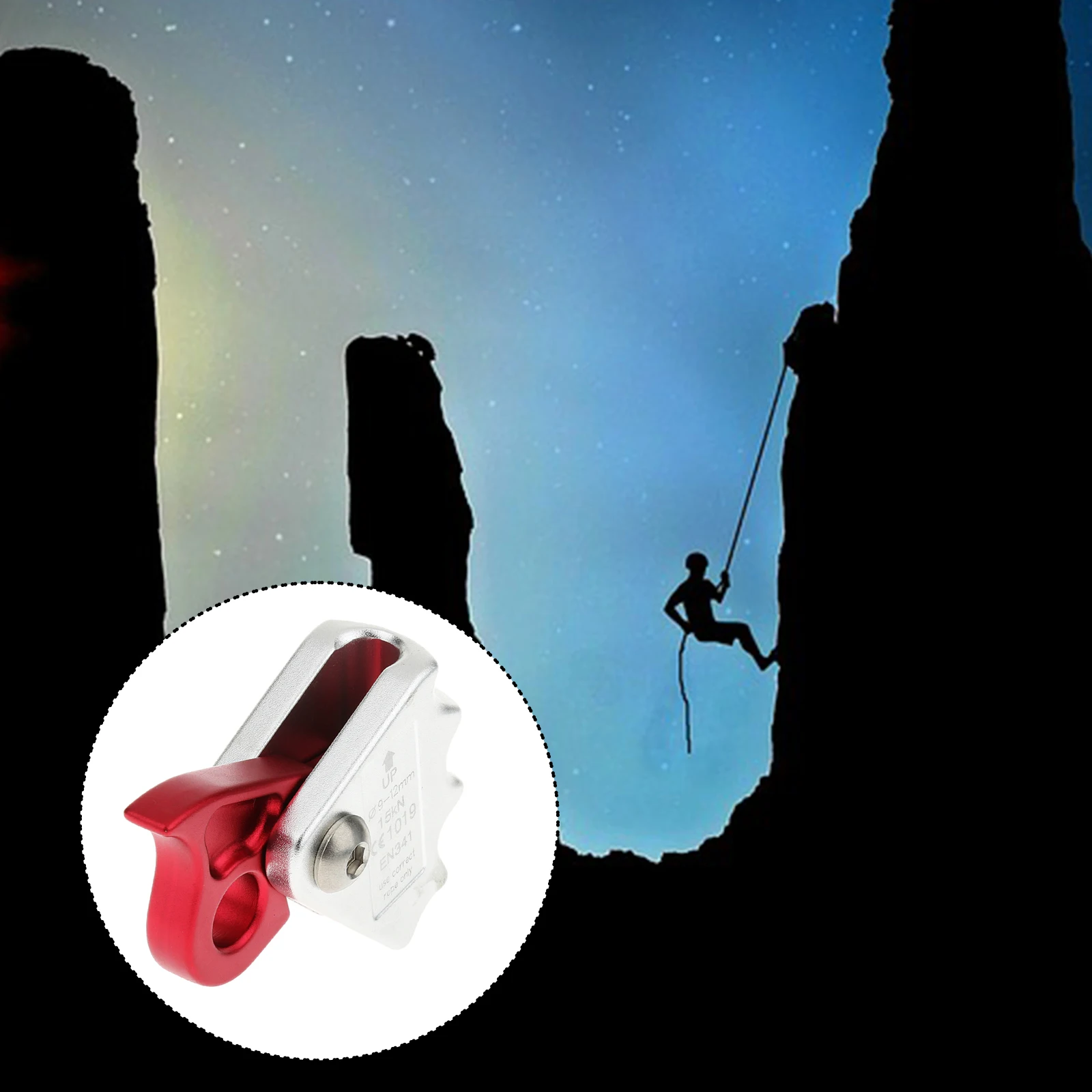 Rock Climbing Rope Grab Protecta Aluminum- Climbing Accessory Mountain Climbing Rope Equipment for Climber Safety