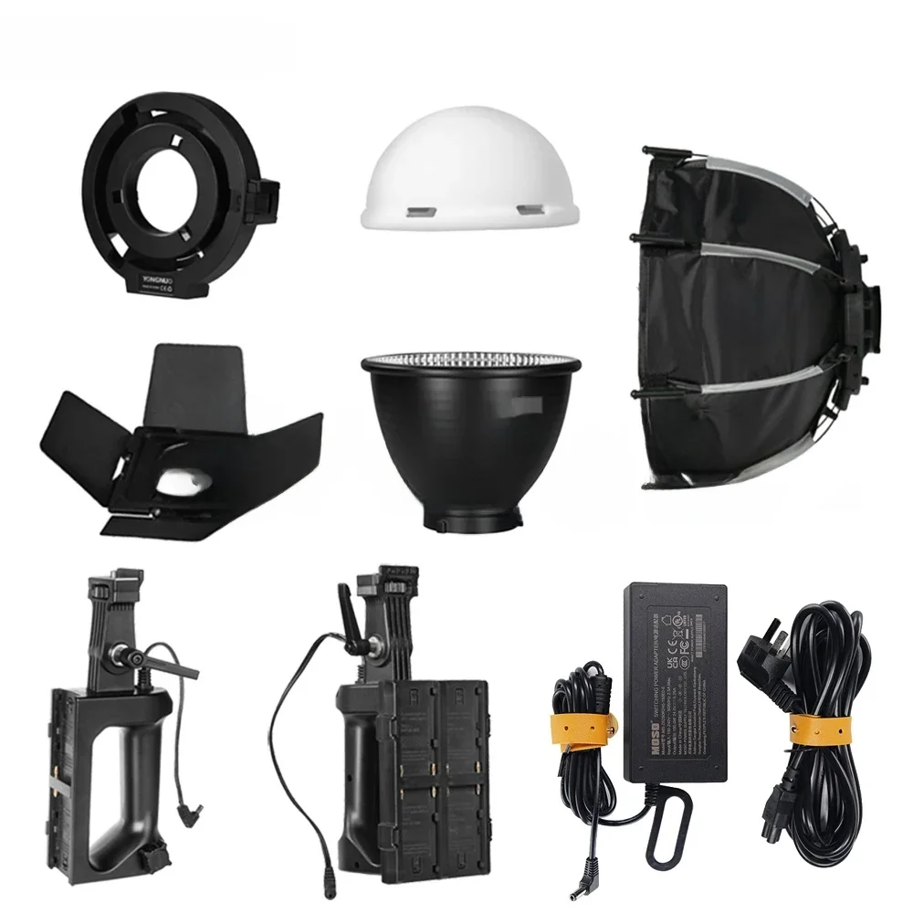 Yongnuo akcesoria dyfuzor silikonowy Mini reflektor Softbox NP-F uchwyt zasilacz do YN150 YN150S YN150Li światło Led do kamery — zdjęcie produktu 7