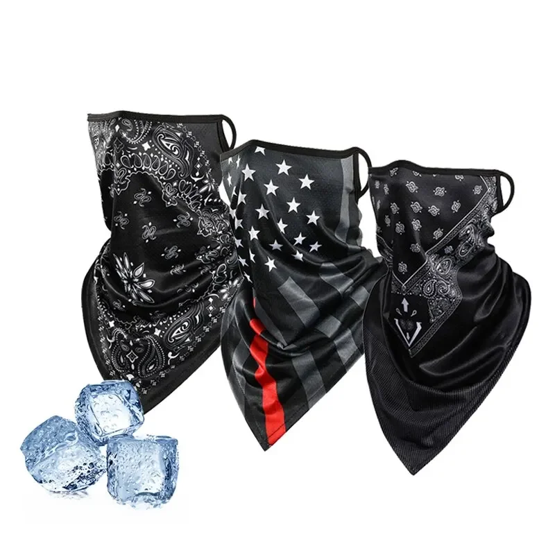 AliExpress Cycling Mask Sun Protection Cycling Scarf Ice Silk Outdoor Masks for Men Sports Bicycle Mask Cool