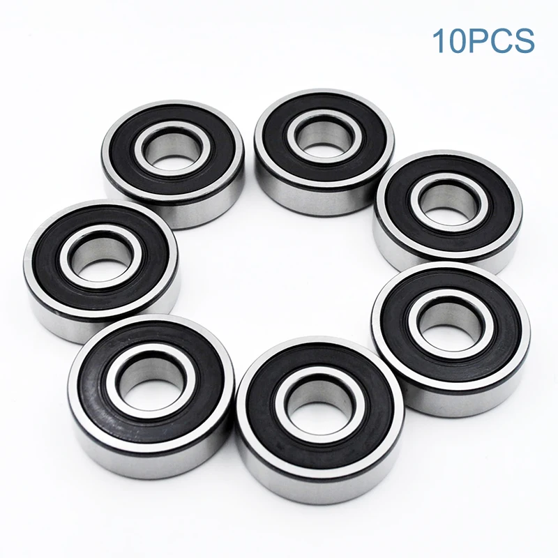 10pcs 6200 2RS ZZ 10*30*9mm 6200ZZ DDU 2Z Inner Diameter 10mm Chrome Steel Deep Groove Ball Bearings